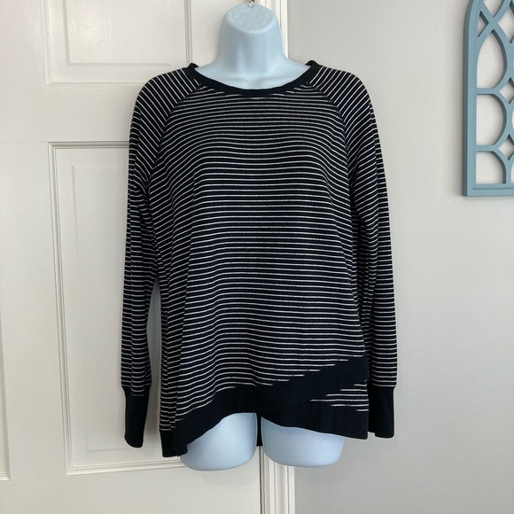 Danskin Tops - Danskin Black and White Striped Top